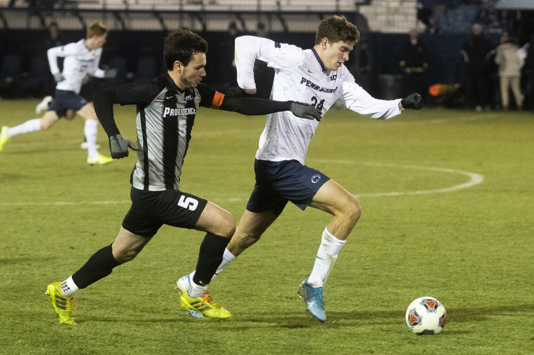 Men's Soccer vs Providence, Sload (24) Chases Ball